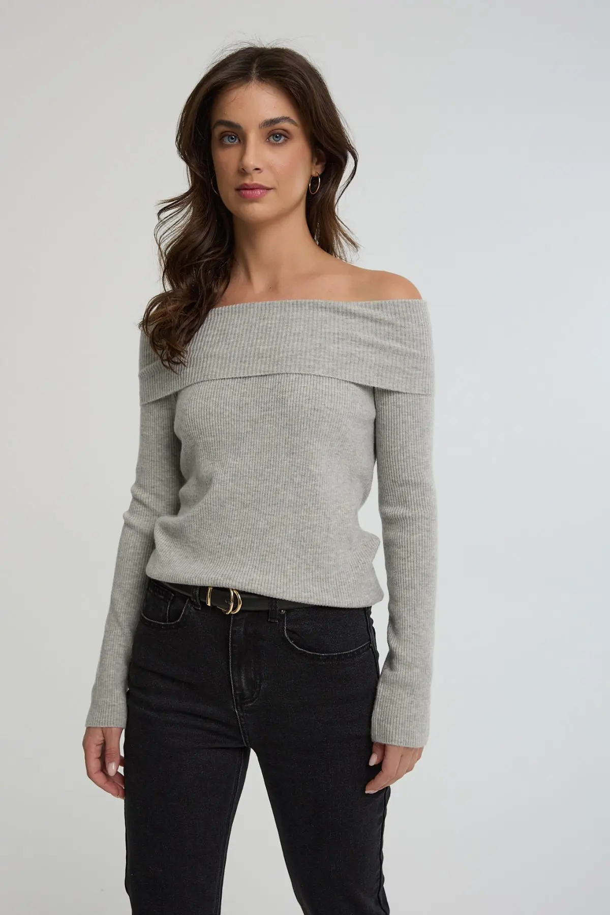 ⁦סריג עם כתפיים חשופות⁩ – תמונה ⁦4⁩