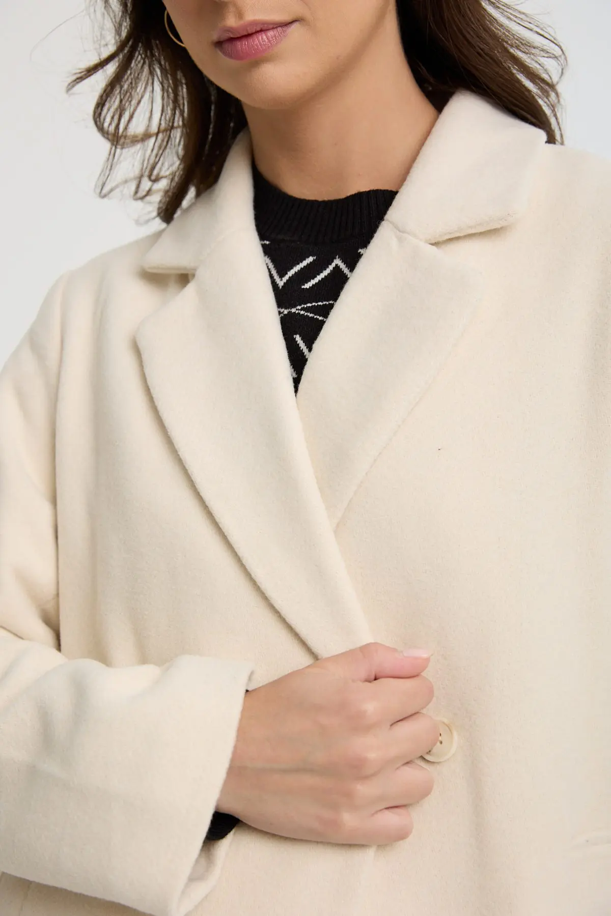 ⁦מעיל ארוך חלק⁩ – תמונה ⁦7⁩