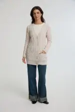 קרדיגן ארוך סרוג