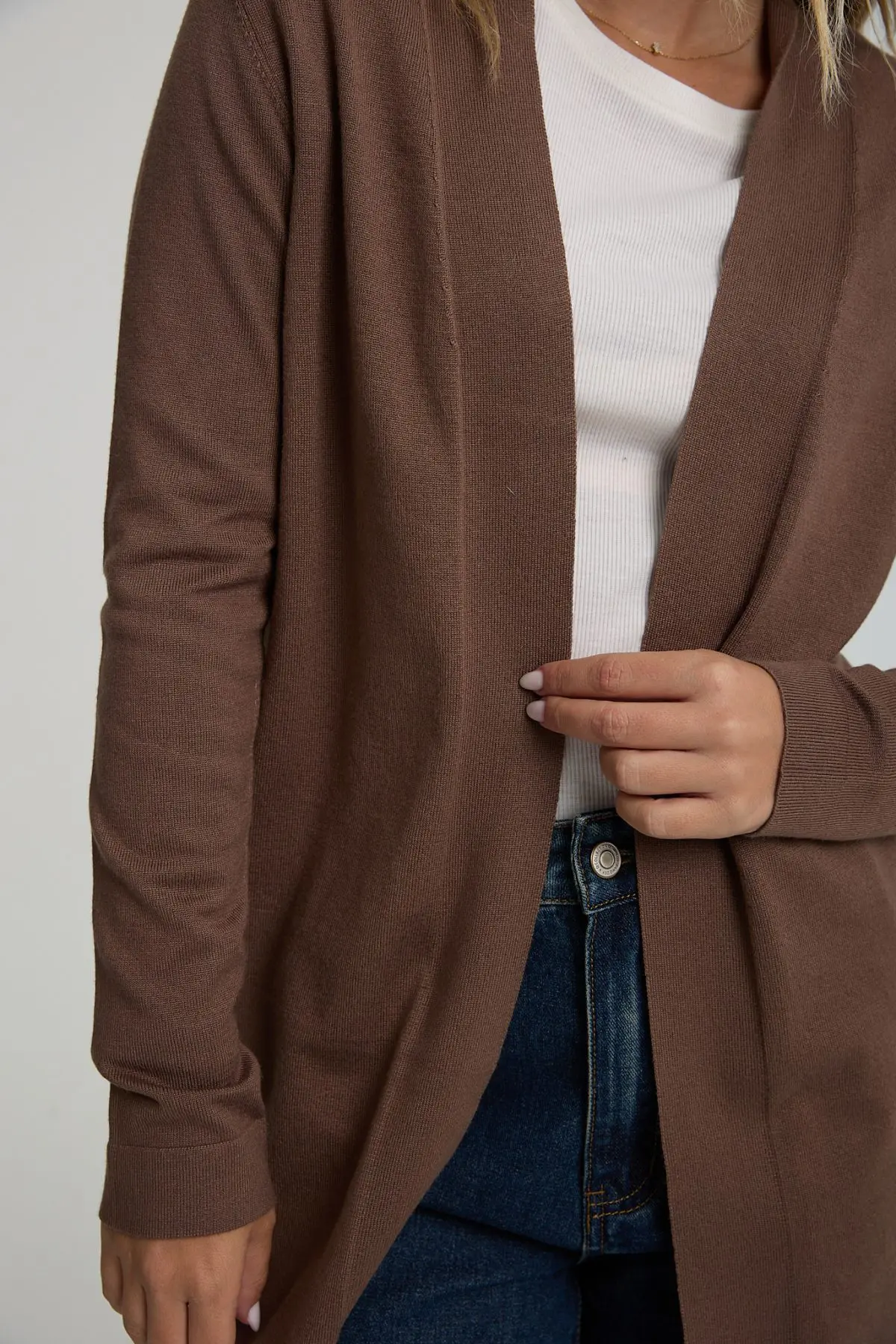 ⁦קרדיגן סריג ארוך⁩ – תמונה ⁦3⁩