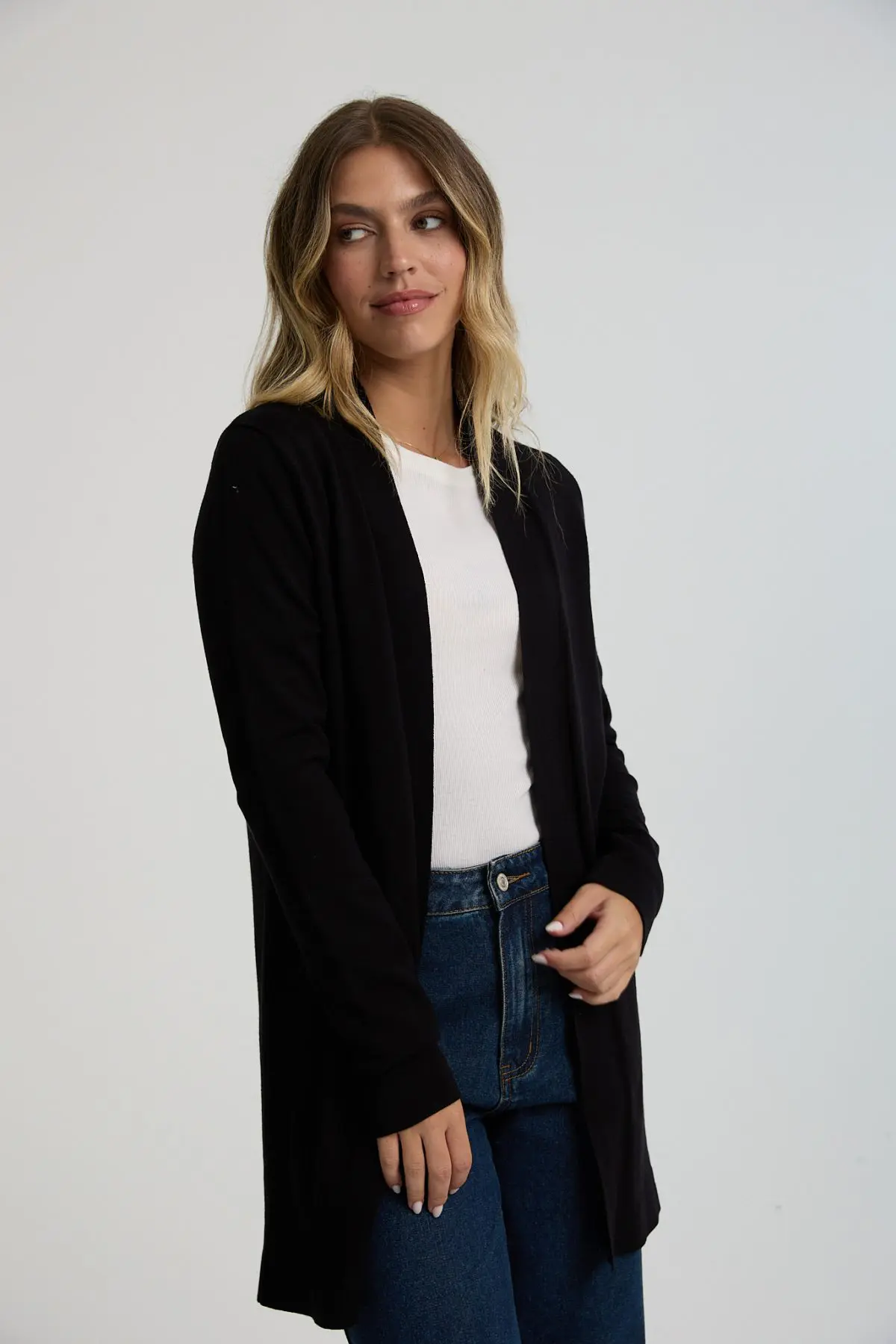 ⁦קרדיגן סריג ארוך⁩ – תמונה ⁦4⁩