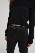 ⁦חגורת PU נשים⁩ – תמונה ⁦2⁩