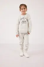 מכנס פוטר עם הדפס- חלק מסט