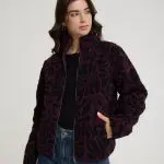 ג'קט פרווה מודפס