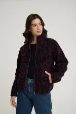 ג'קט פרווה מודפס