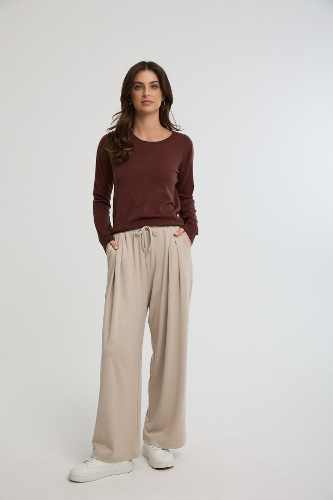 סריג צווארון עגול בייסיק