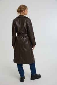 ⁦מעיל דמוי עור⁩ – תמונה ⁦2⁩
