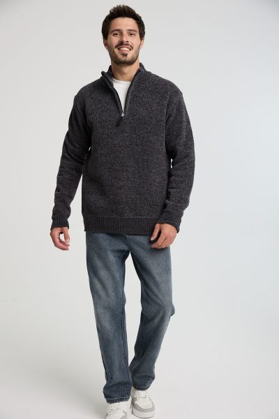 סריג עם חצי רוכסן