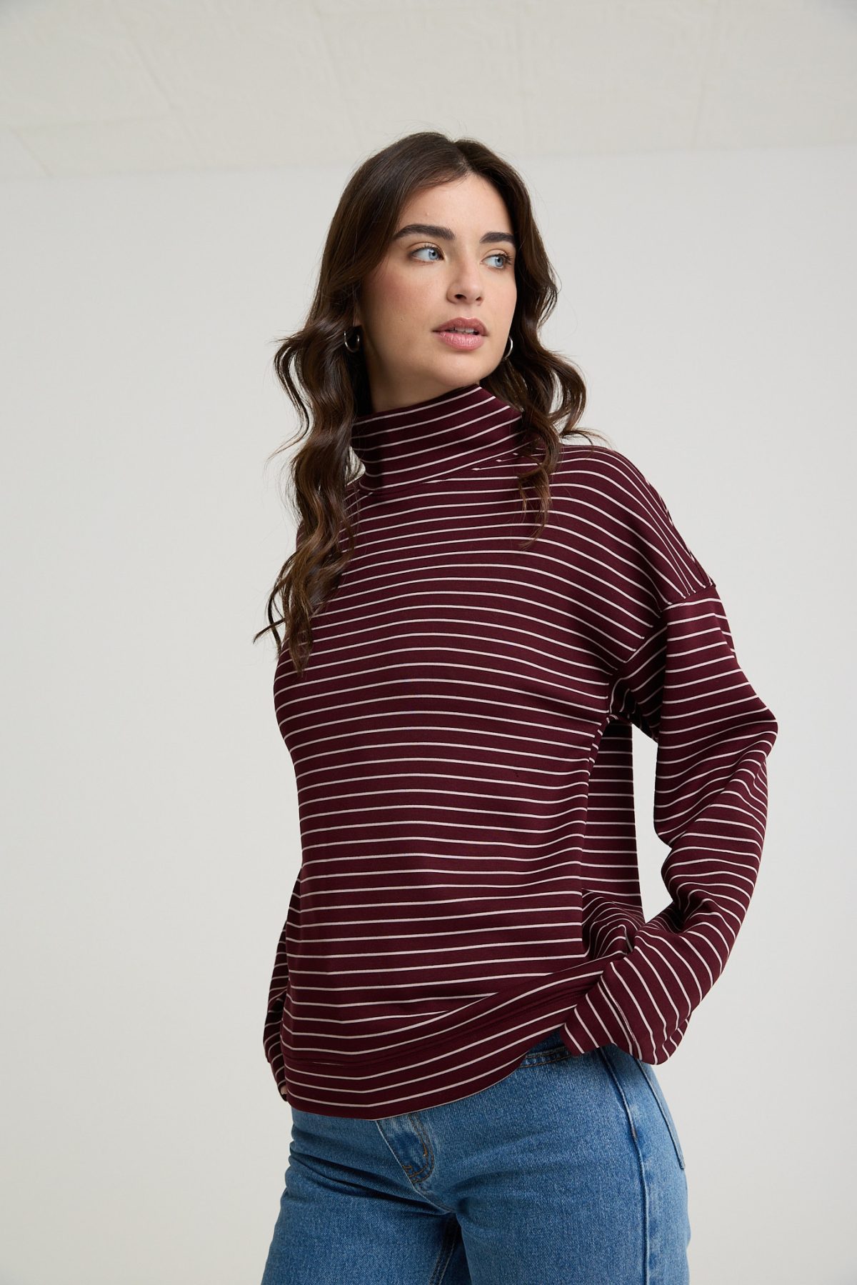 ⁦טופ צווארון פסים⁩ – תמונה ⁦2⁩