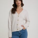 קרדיגן סריג כפתורים