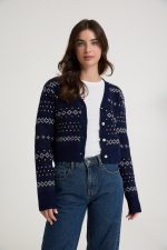 ⁦קרדיגן סריג עבה⁩ – תמונה ⁦2⁩