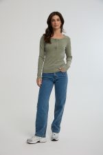 חולצה ארוכה שטופה