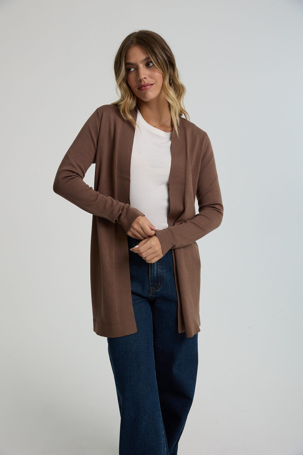 ⁦קרדיגן סריג ארוך⁩ – תמונה ⁦2⁩