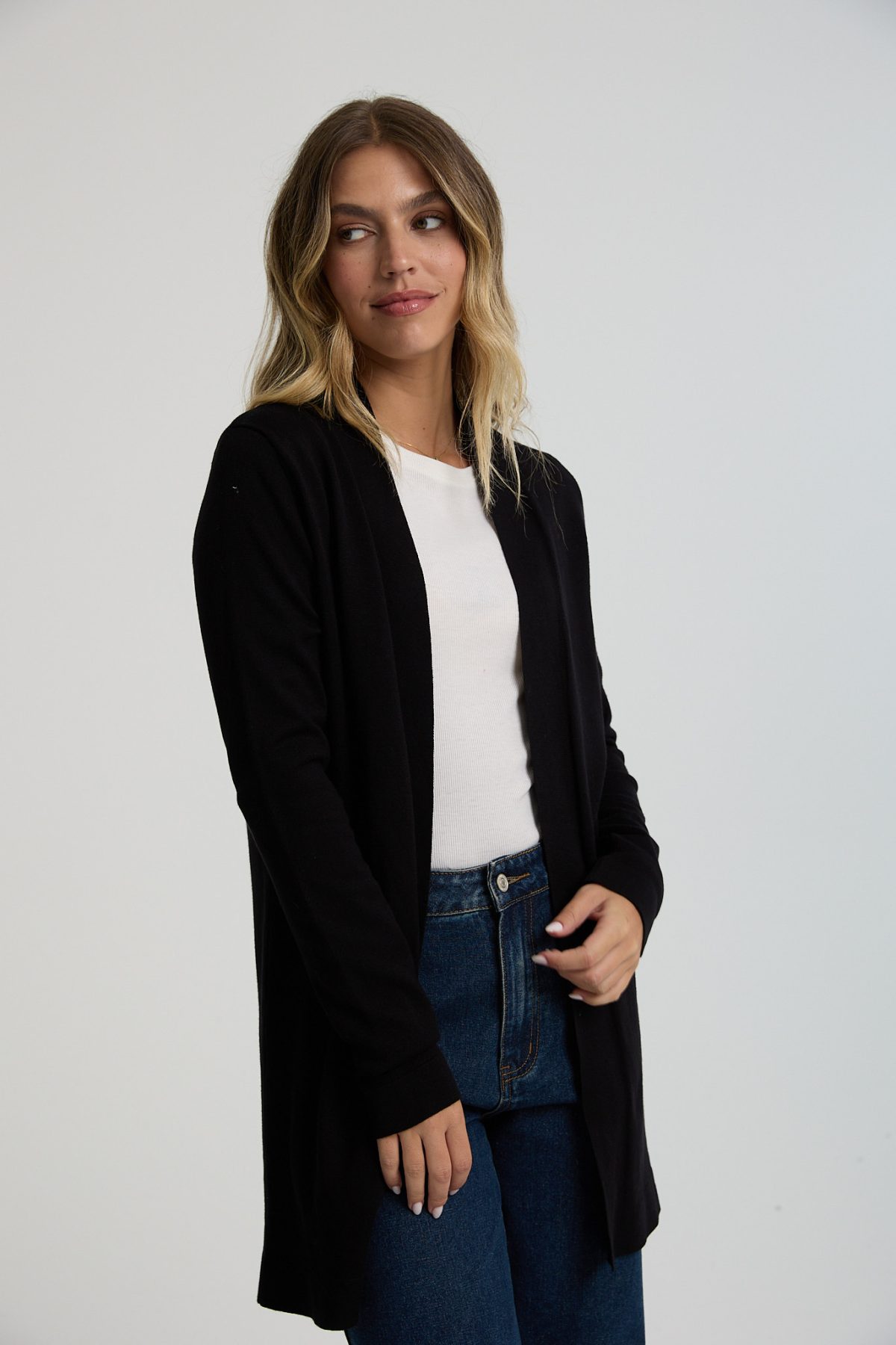 ⁦קרדיגן סריג ארוך⁩ – תמונה ⁦4⁩