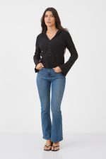 ⁦חולצה ארוכה סרוגה מכופתרת⁩ – תמונה ⁦11⁩