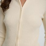 קרדיגן סריג עם רוכסן