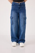 ⁦ג'ינס קרגו רחב⁩ – תמונה ⁦2⁩