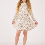 שמלה ארוגה שרוול ארוך