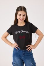 ⁦חולצה עם הדפס בנות⁩ – תמונה ⁦2⁩