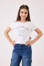 ⁦חולצה עם הדפס בנות⁩ – תמונה ⁦4⁩