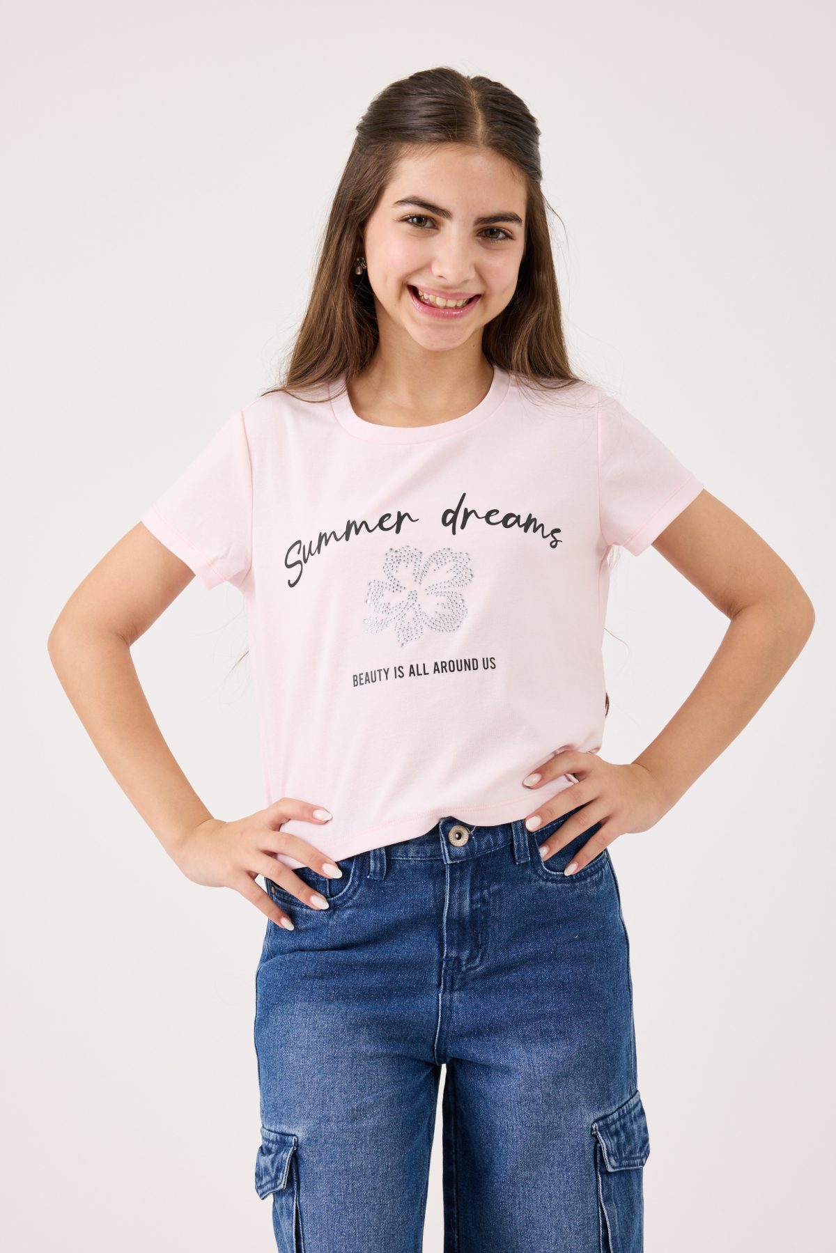 ⁦חולצה עם הדפס בנות⁩ – תמונה ⁦6⁩