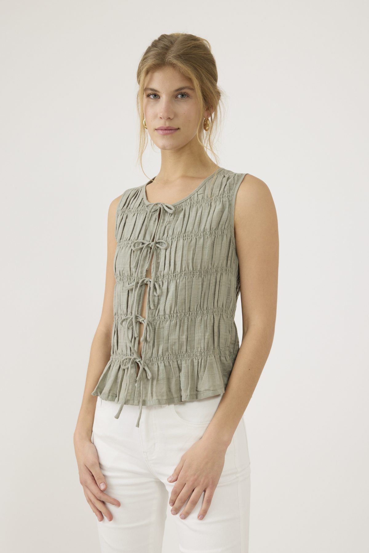 ⁦גופייה עם קשירות⁩ – תמונה ⁦3⁩