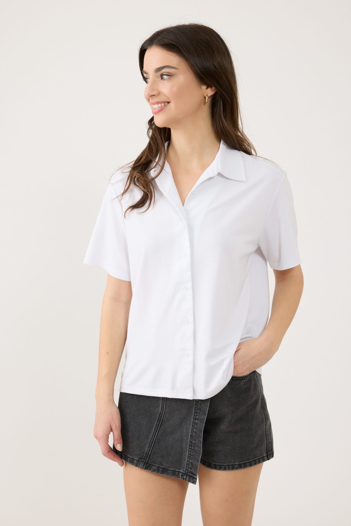 ⁦מכנס חצאית ארוג קצר⁩ – תמונה ⁦5⁩