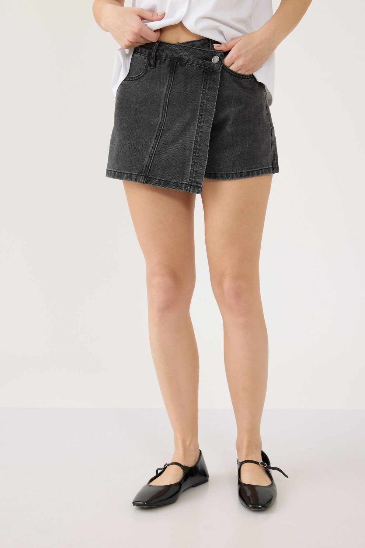 ⁦מכנס חצאית ארוג קצר⁩ – תמונה ⁦7⁩