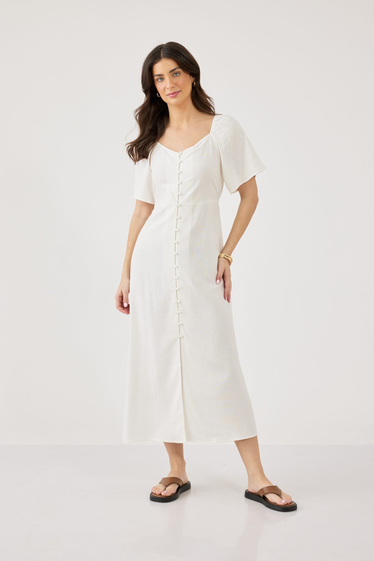 ⁦שמלה עם כפתרה⁩ – תמונה ⁦4⁩