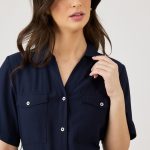 שמלת מקסי מכופתרת