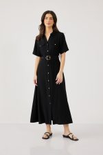 ⁦שמלת מקסי מכופתרת⁩ – תמונה ⁦2⁩