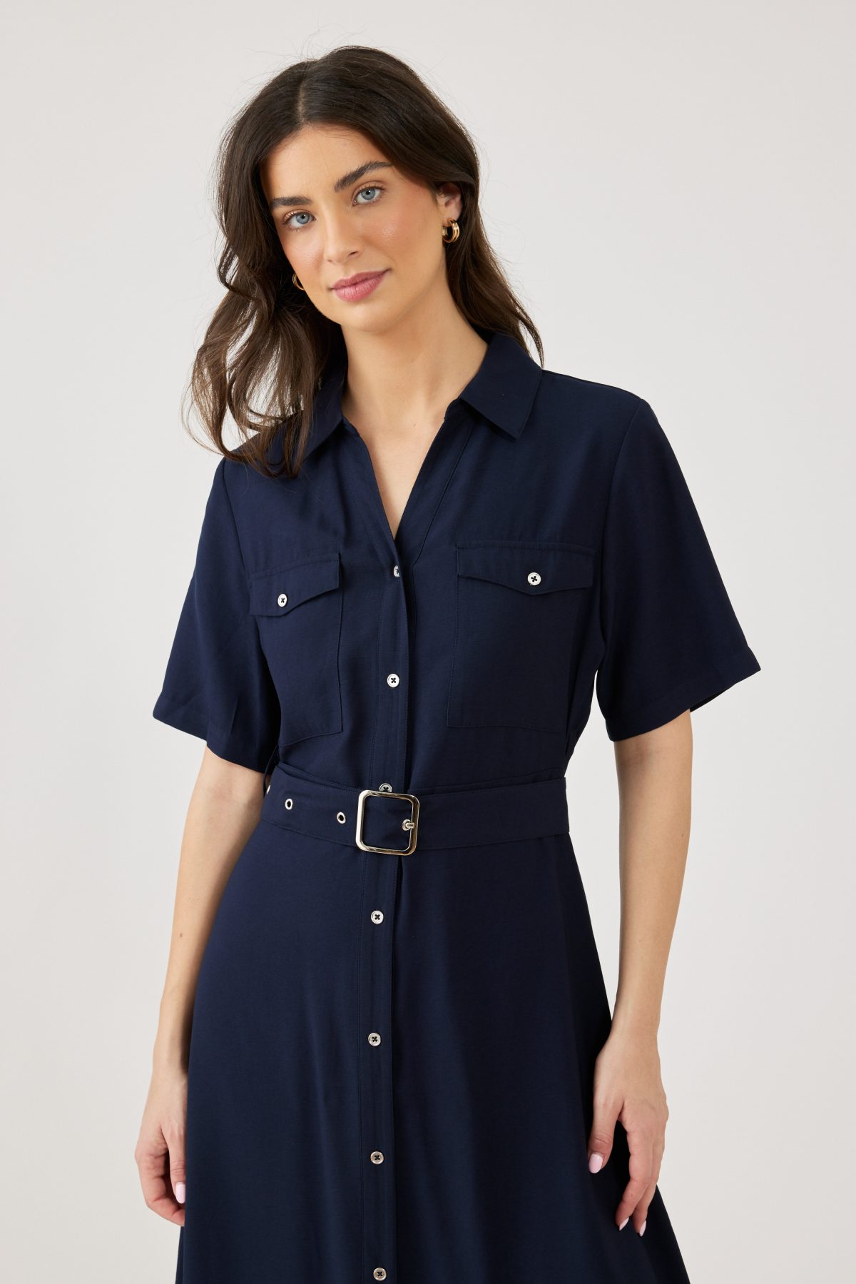 ⁦שמלת מקסי מכופתרת⁩ – תמונה ⁦5⁩