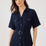 שמלת מקסי מכופתרת