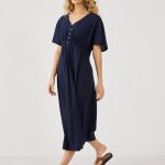 שמלה ארוגה עם כפתרה