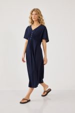 שמלה ארוגה עם כפתרה