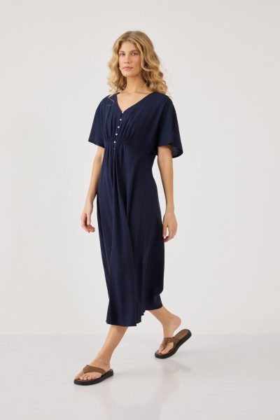 שמלה ארוגה עם כפתרה