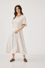 ⁦שמלה ארוגה עם כפתרה⁩ – תמונה ⁦2⁩