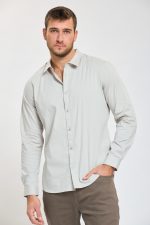 ⁦ח. מכופתרת פופלין שרוול ארוך⁩ – תמונה ⁦2⁩