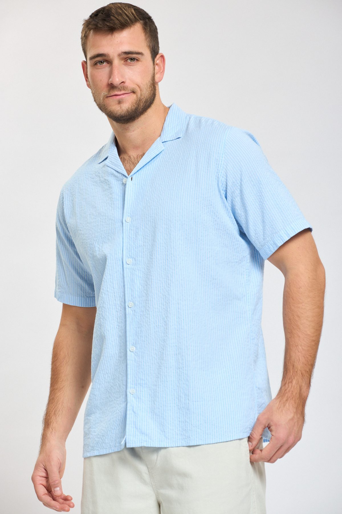 ⁦ח. מכופתרת טקסטורה פסים⁩ – תמונה ⁦2⁩