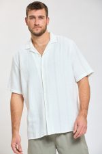 ח. מכופתרת שרוול קצר פסים