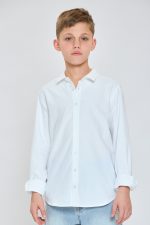 ⁦ח. מכופתרת ארוגה שרוול ארוך⁩ – תמונה ⁦3⁩