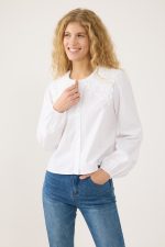 מכופתרת ארוגה עם תחרה