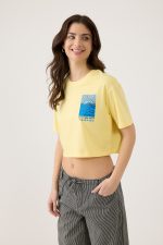 ⁦טופ קרופ עם הדפס⁩ – תמונה ⁦2⁩