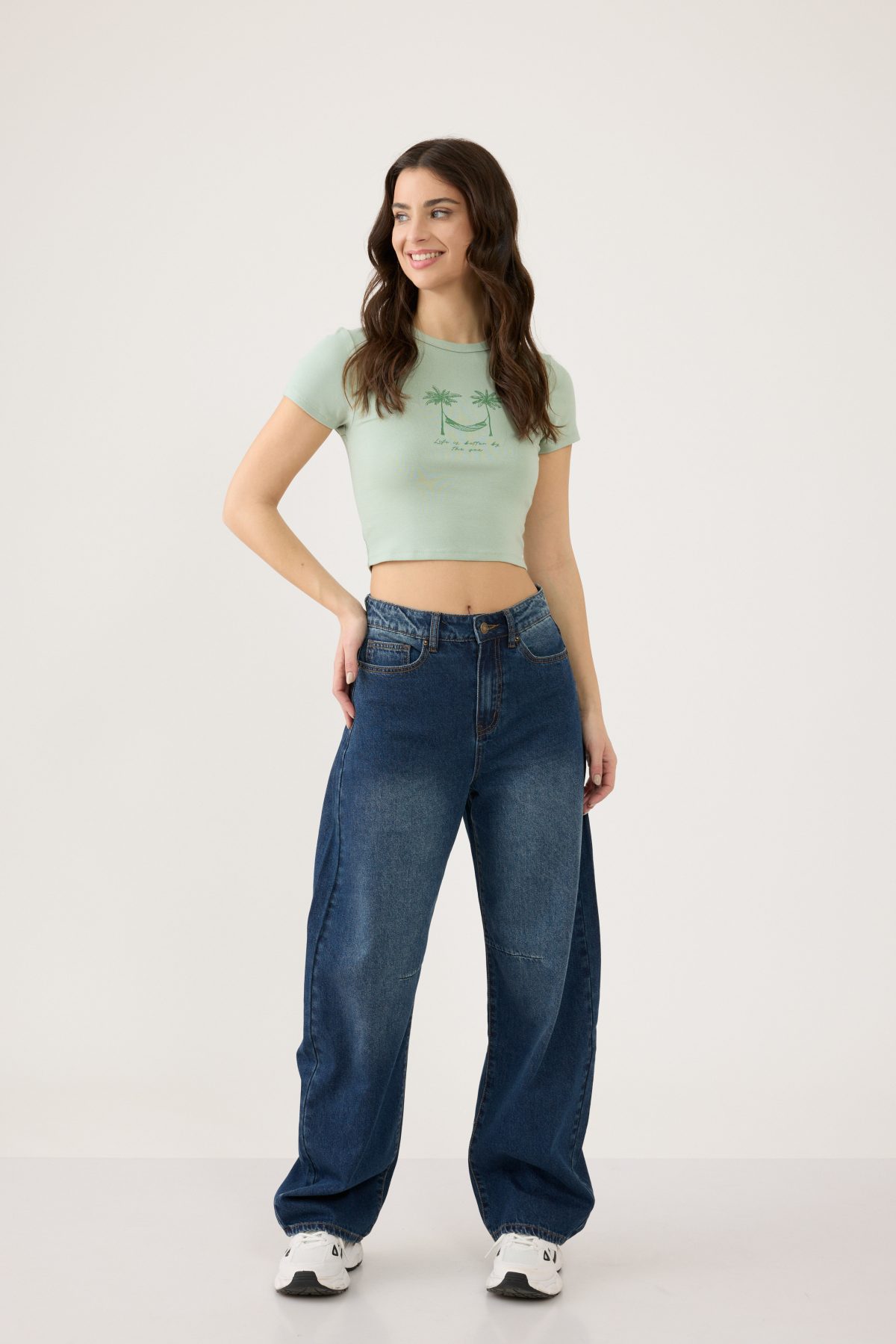 ⁦טופ קרופ מודפס⁩ – תמונה ⁦2⁩