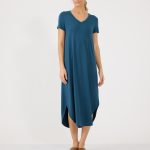 שמלת מקסי צווארון V