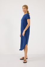 ⁦שמלת מקסי צווארון עגול⁩ – תמונה ⁦3⁩