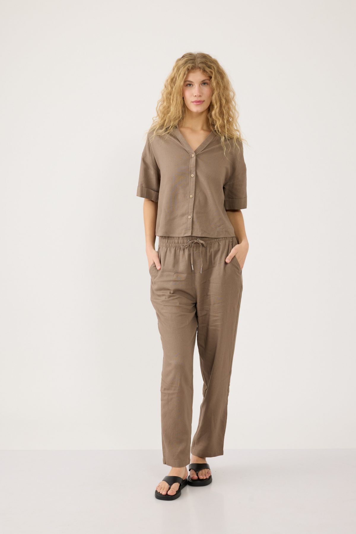 ⁦מכנסיים ארוגים⁩ – תמונה ⁦3⁩