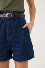 ⁦ג'ינס קצר עם חגורה⁩ – תמונה ⁦7⁩