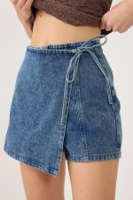 ⁦מכנס חצאית ג'ינס⁩ – תמונה ⁦4⁩