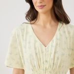 שמלה ארוגה מודפסת